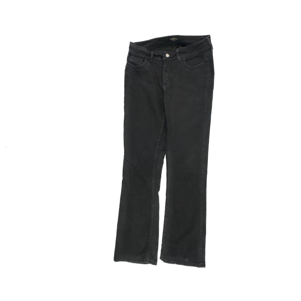 Riders by Lee Womens Black Bootcut Jeans Size 12L Long Stretch Denim 130M480